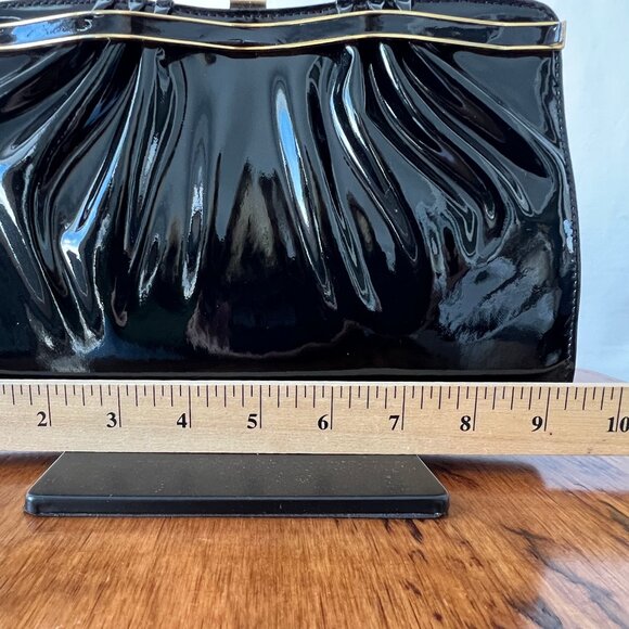 Vintage Patent Leather Evening Bag, Tag Attached, from Sibley's Dept. Store EC - Picture 10 of 13
